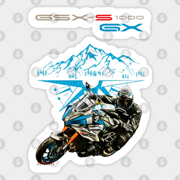 GSX S 1000GX Rider Sticker by EvolutionMotoarte